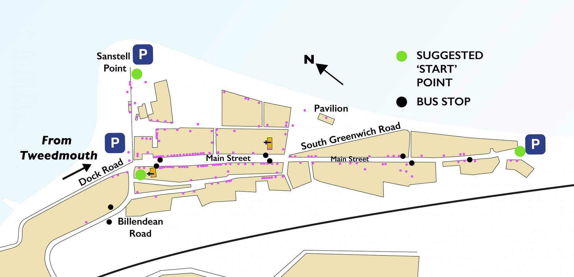 HODs Spittal map